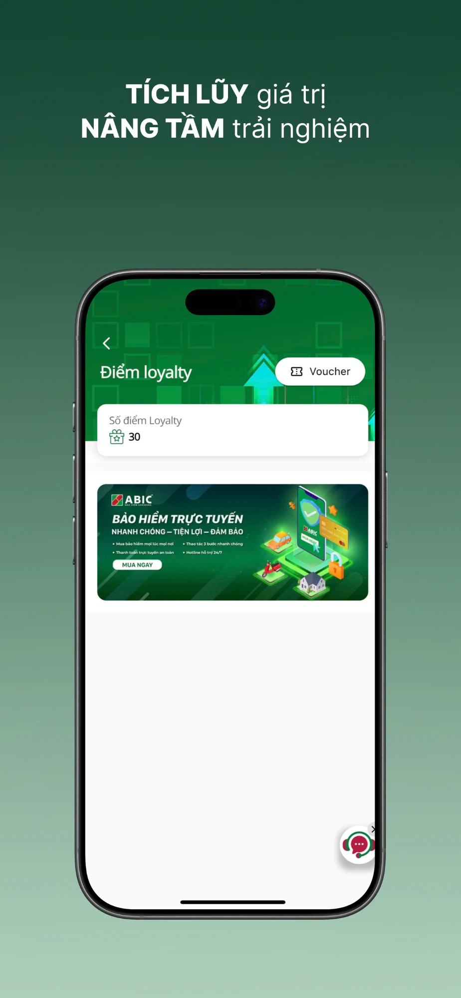 Ứng dụng My ABIC - Tích điểm, nhận voucher