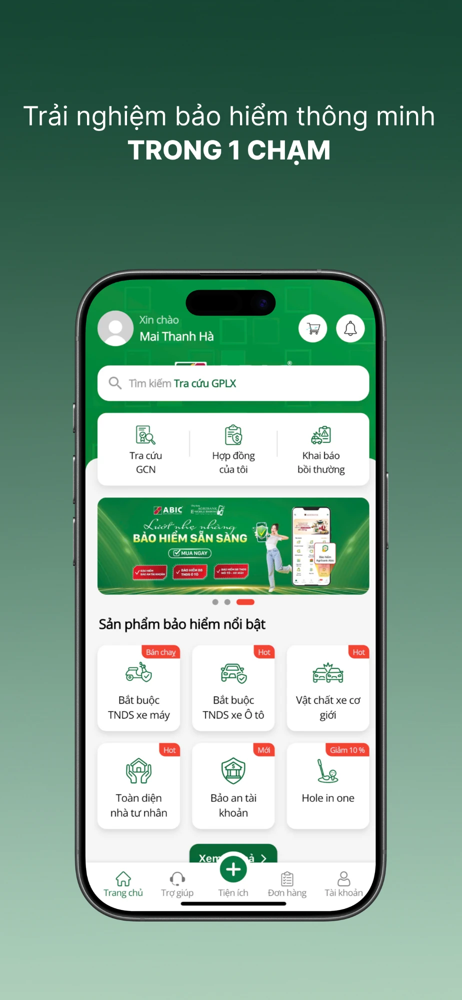Ứng dụng My ABIC - Mua bảo hiểm trong 1 chạm